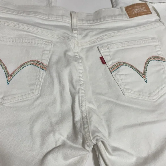 Levi's Jeans Levis 55 Womens White Capri Pants Poshmark